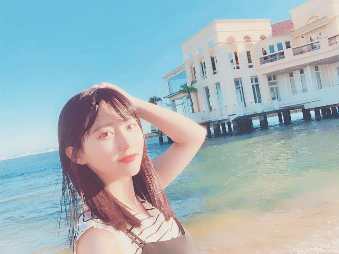 田中美久さんのインスタグラム写真 - (田中美久Instagram)「✨🏝💕💕 #ももち浜 #blue #sea #cute #pastelcolor #福岡 #love」6月24日 20時35分 - mikumonmon_48