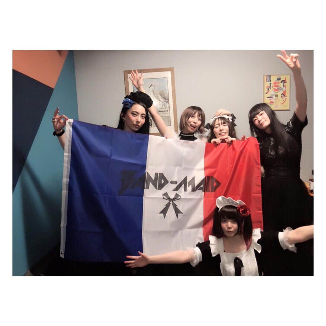 廣瀬茜さんのインスタグラム写真 - (廣瀬茜Instagram)「【WORLD TOUR🌏】 BAND-MAID WORLD DOMINATION TOUR 2019【激動】~gekidou~ June 23th (Sun.) Paris @ Le Trabendo🇫🇷 . Merci pour hier. J'ai passé un très bon moment❣️ . #bandmaid #worldtour #gekidou #paris」6月24日 20時57分 - akane_bandmaid