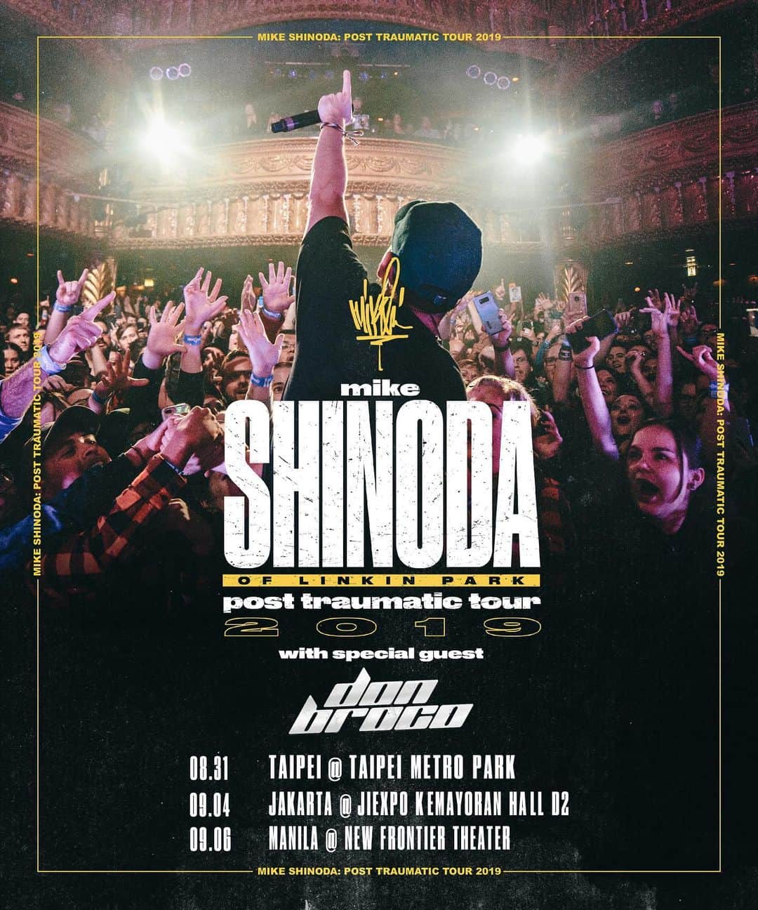 Don Brocoさんのインスタグラム写真 - (Don BrocoInstagram)「So excited to return to Taipei & visit Jakarta & Manila for the very first time as we head your way this Aug/Sept to play alongside our good friend @m_shinoda 🙌  Ticket details below 👇🎫👇🎫👇 Taipei & Manila: LPU Pre-Sale: June 28th @ 10am (local time) /// Public Onsale: June 29th @ 10am (local time)  Jakarta: LPU Pre-Sale: June 30th @ 10am (local time) /// Public Onsale: July 1st @ 10am (local time)  More info at MSHND.CO」6月24日 21時10分 - donbroco
