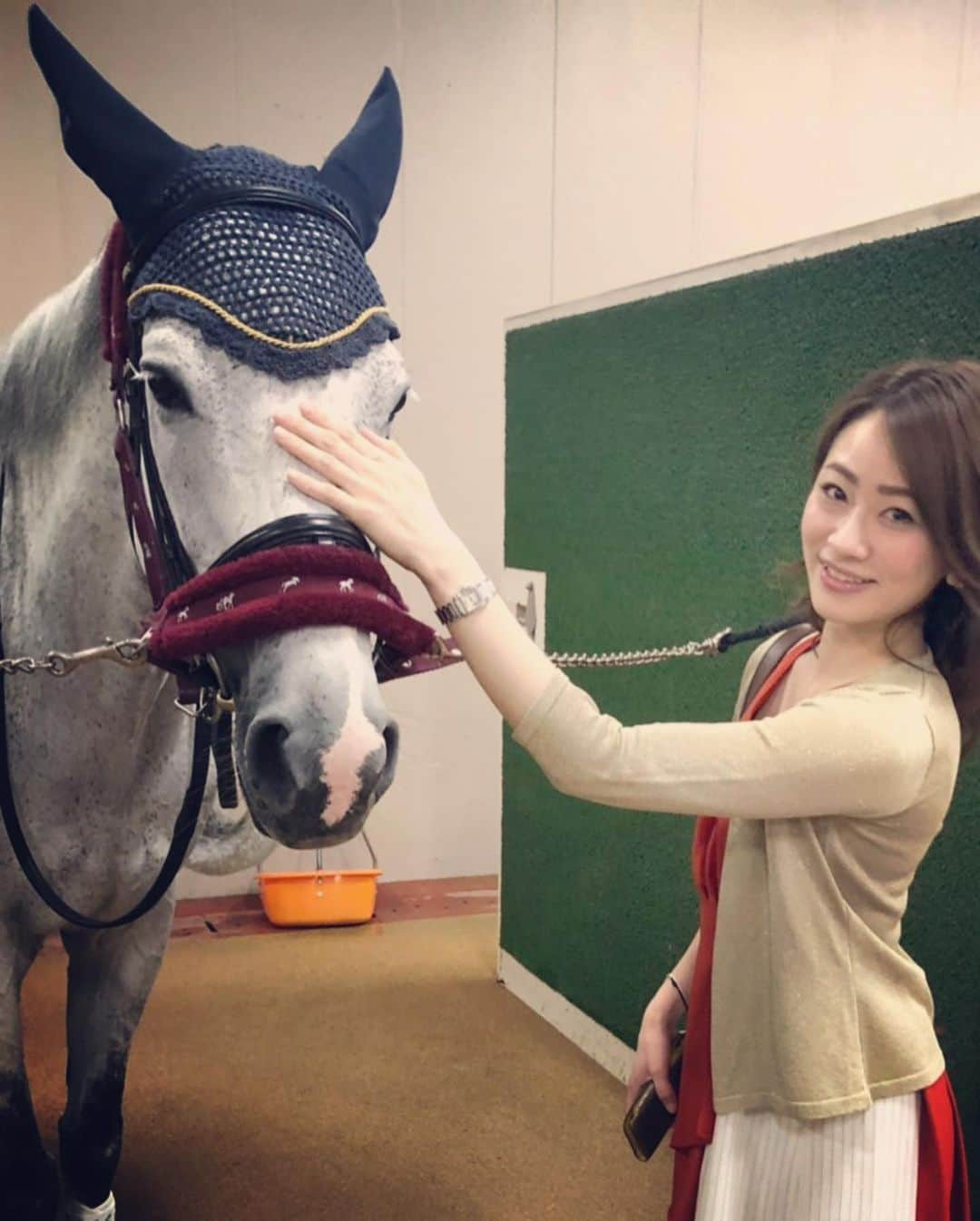 東森美和さんのインスタグラム写真 - (東森美和Instagram)「そういえば… 先々週?ぐらい… 人生で初めての競馬場に行ってきたよ🏇 馬主席にて競馬を楽しみました💕 昔から馬にすごく魅力を感じており… 乗馬とかしたいな〜と思っていたり… 競馬もずっと行ってみたかったので嬉しかったです！誘導馬が可愛すぎて癒されました💕😍 そして100円しかかけてなかったのが残念すぎる!初馬券は当たり！100円が5000円ぐらいになった✌️これぞビギナーズラック！また行きたいです！  #東京競馬場 #競馬 #馬主席 #馬 #競馬女子 #ビギナーズラック #beginner's luck」6月24日 13時59分 - higashimorimiwa