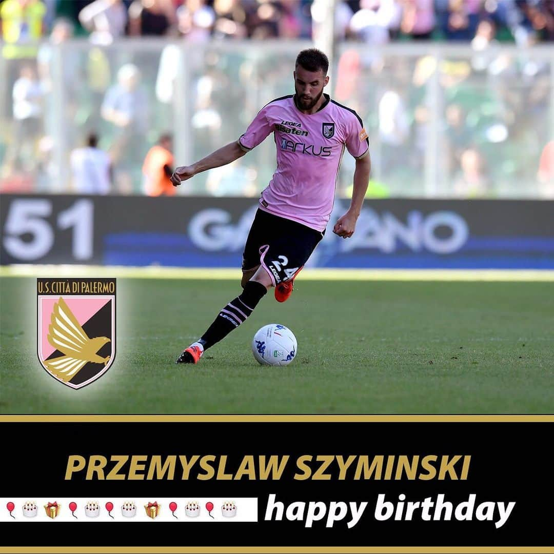 USチッタ・ディ・パレルモのインスタグラム：「Buon compleanno Przemyslaw 🎂」