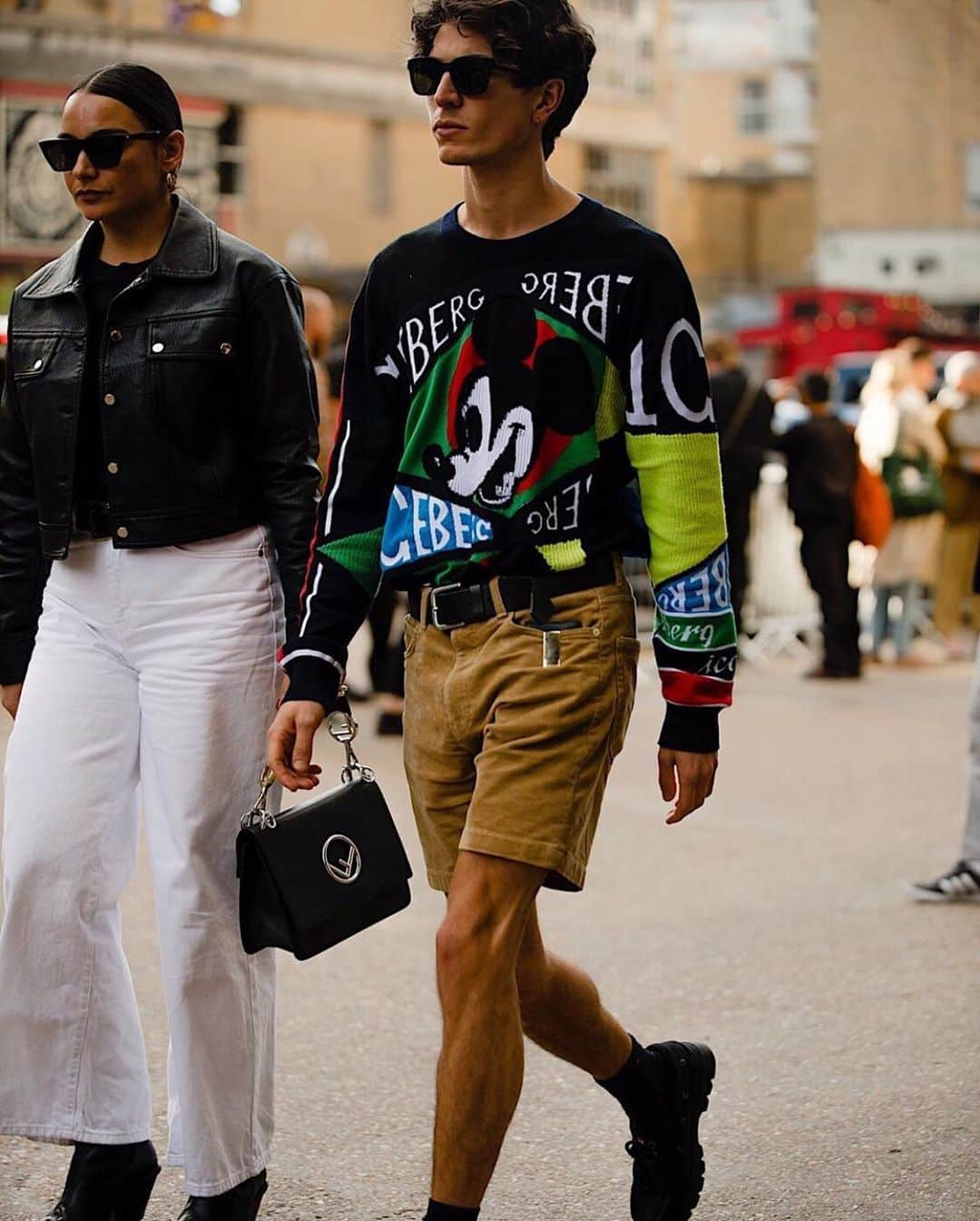 アイスバーグさんのインスタグラム写真 - (アイスバーグInstagram)「Street style from #LFWM @zakmaoui of @britishgq in #Iceberg1974 Mickey jumper from #FW19 | pic by @thousandyardstyle」6月24日 15時43分 - iceberg