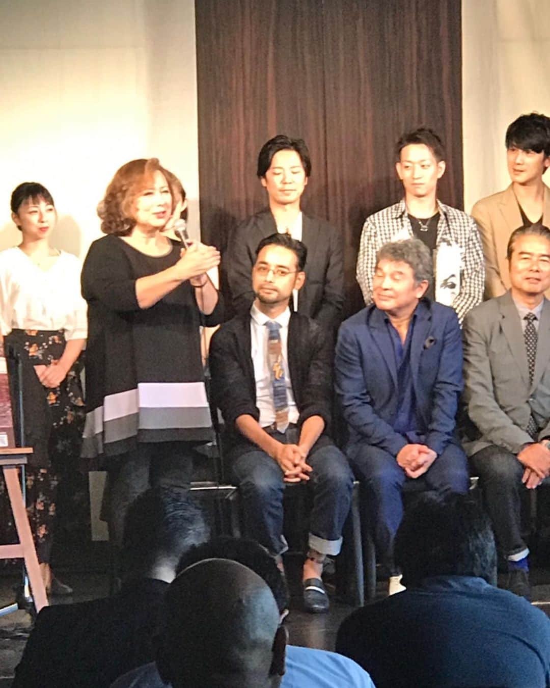 キャシー中島さんのインスタグラム写真 - (キャシー中島Instagram)「* 今日は7月の俳優座の舞台 の記者発表がありました。 出演者も集まりましたよ😙 明日、いろんな芸能ニュースで取り上げてくれたら嬉しいですね。」6月24日 18時18分 - official_kathynakajima
