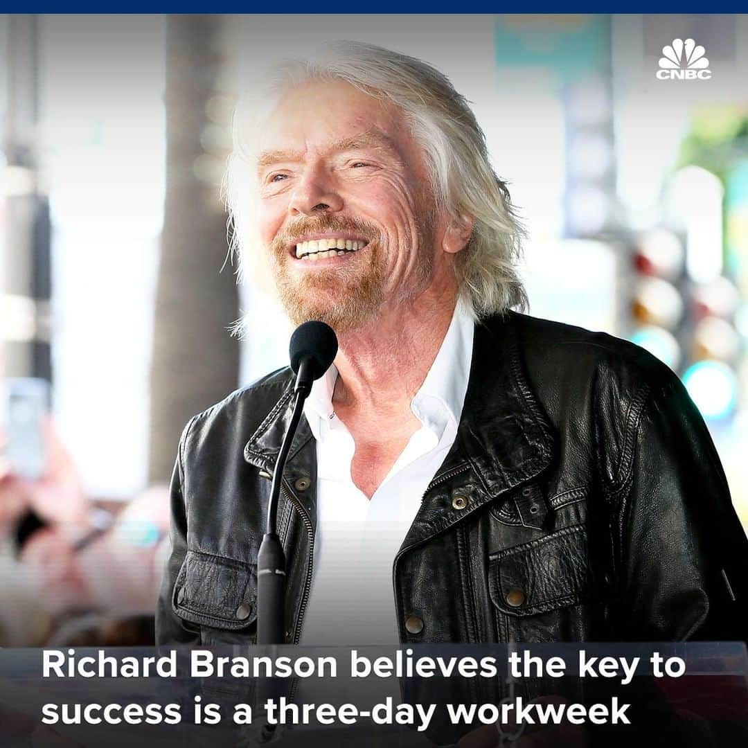 CNBCさんのインスタグラム写真 - (CNBCInstagram)「Billionaire Richard Branson is pushing business leaders to embrace the idea of flexible work arrangements, claiming that with today’s cutting-edge technology, there is no reason people can’t work fewer hours and be equally — if not more — effective.⠀ ⠀ Branson often touts the importance of relaxing, recharging and reconnecting with the people you love and believes flexible working allows Virgin’s staff to find a better balance between their work and private lives. “Through this balance they become happier and more productive,” he said.⠀ ⠀ “Many people out there would love three-day or even four-day weekends,” said Branson. “Everyone would welcome more time to spend with their loved ones, more time to get fit and healthy, more time to explore the world.”⠀ ⠀ For more details, click on our link in our bio.⠀ *⠀ *⠀ *⠀ *⠀ *⠀ *⠀ *⠀ *⠀ #richardbranson #ceo #boss #virgin #virginmobile #virginairlines #success #motivation #threedaywork #work #lesswork #happy #weekend #job #tech #cnbc #cnbcbusiness #business⠀」6月24日 19時00分 - cnbc