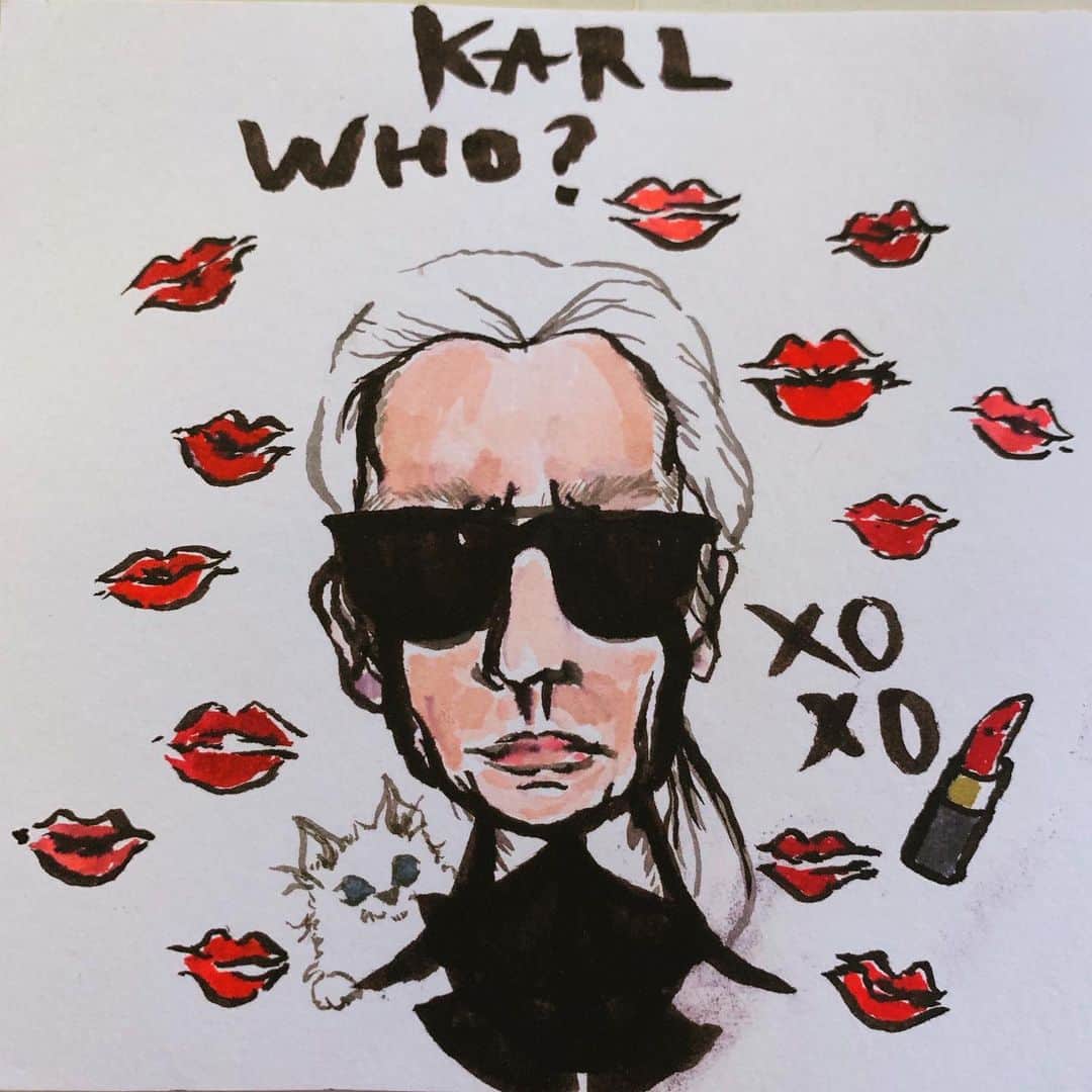 澤田友美さんのインスタグラム写真 - (澤田友美Instagram)「. Karl For Ever... . . . #karlforever #karllagerfeld #drowings」6月24日 19時08分 - tomomi__sawada