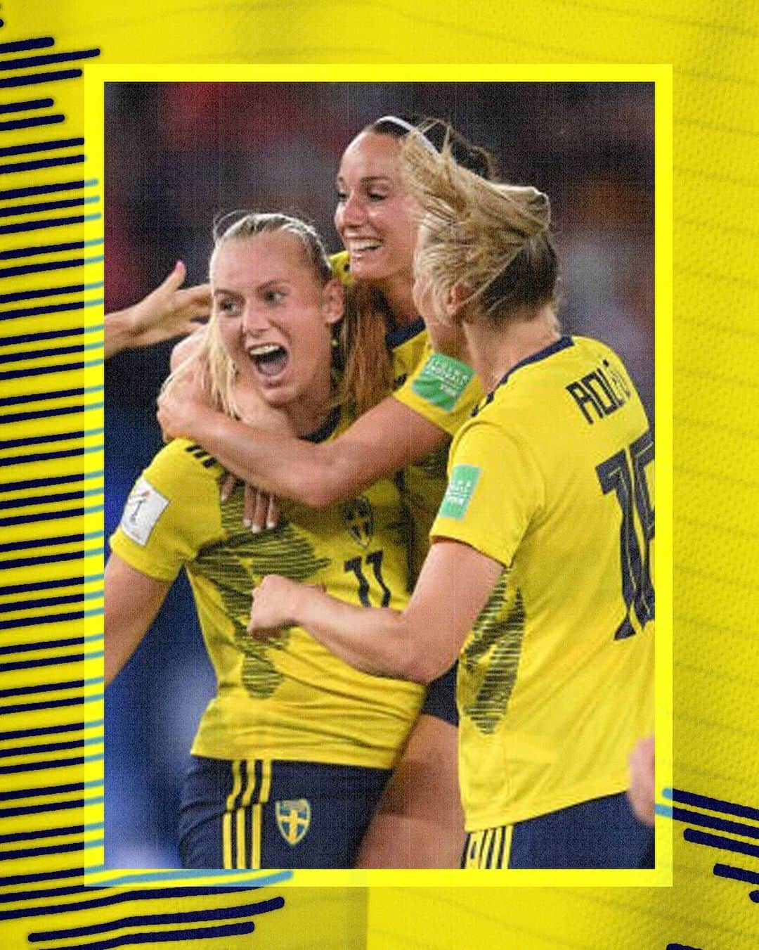 adidas Womenさんのインスタグラム写真 - (adidas WomenInstagram)「Be the difference. 💥 . In her first #FIFAWWC, @stinablackstenius steps up when it matters most and scores the winning goal for @swewnt. 🇸🇪 #DareToCreate」6月25日 6時05分 - adidaswomen