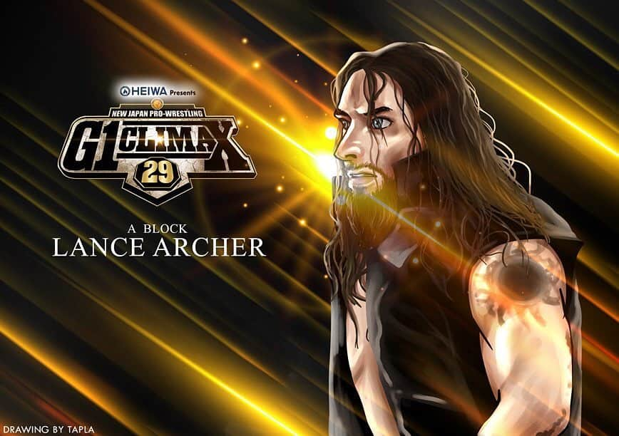 ランス・アーチャーさんのインスタグラム写真 - (ランス・アーチャーInstagram)「#g1climax #fanart #njpw #lancearcher @njpw1972 @njpwglobal G1 Climax 29 starting on July 6th in Dallas Texas!」6月25日 6時31分 - lance_hoyt