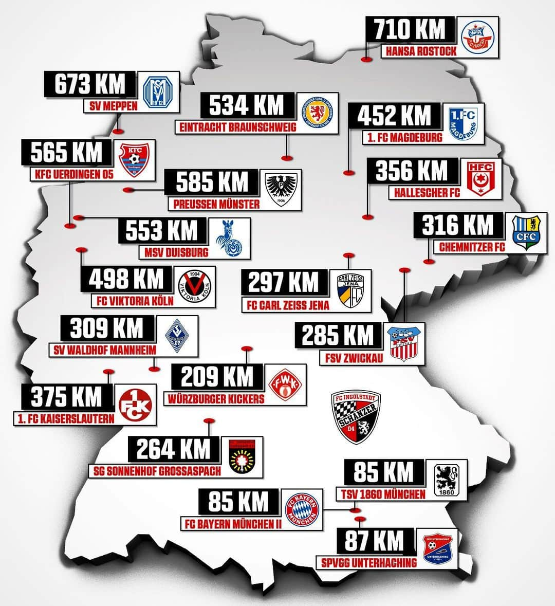 FCインゴルシュタット04さんのインスタグラム写真 - (FCインゴルシュタット04Instagram)「7236 km hin und zurück‼️🚌😳🖤❤️ Auf welche #Schanzer Auswärtsfahrt freust du dich schon am meisten & wo bist du dabei⁉️🙌🗺 ALLE 19 Trips auf einen Blick 👀 . . #Auswärtsfahrt #3Liga #zeigtsuns #Bus #Support #Fans #UnsereSchanz #groundhopping #Auswärts #Reise #instatravel #Stadion #fussball #football #soccer #Liga #bereit #gemeinsam #away #awayfans」6月24日 23時21分 - dieschanzer