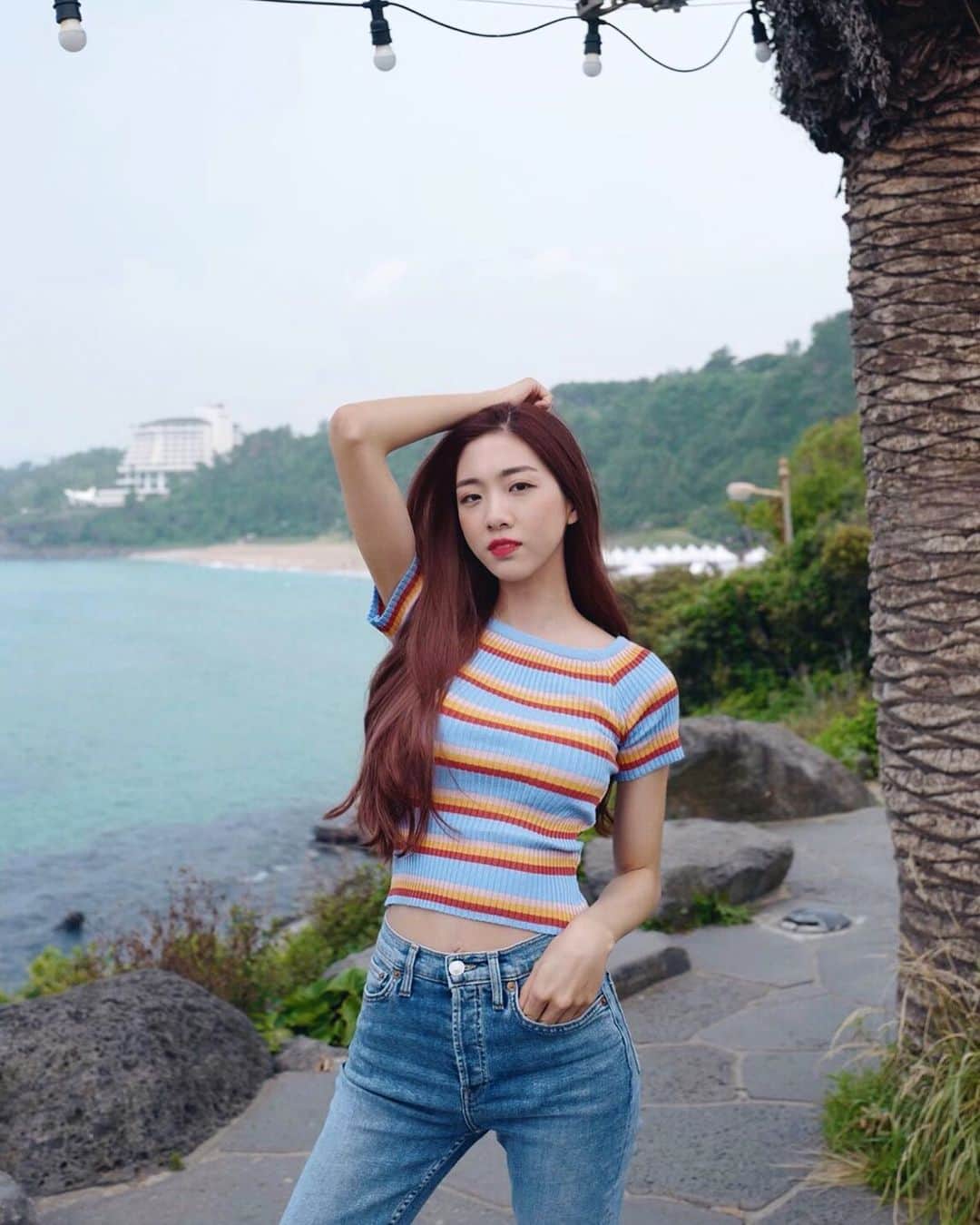 ティナ さんのインスタグラム写真 - (ティナ Instagram)「Catching some vitamin sea ☀️」6月24日 23時44分 - soobeanie_
