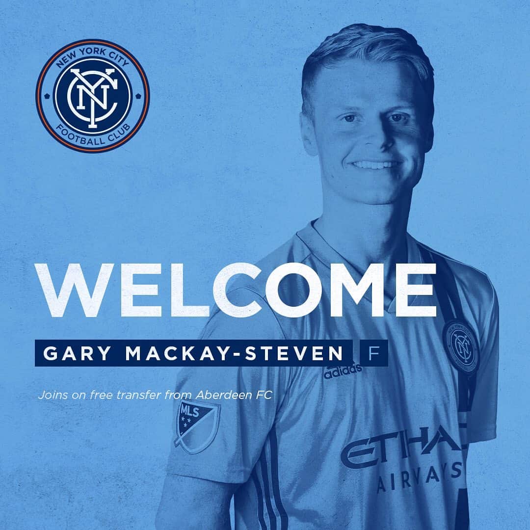 ニューヨーク・シティFCさんのインスタグラム写真 - (ニューヨーク・シティFCInstagram)「It’s official! Gary Mackay-Steven is an #NYCFC player 🏴󠁧󠁢󠁳󠁣󠁴󠁿🗽 #ForTheCity」6月25日 0時30分 - nycfc