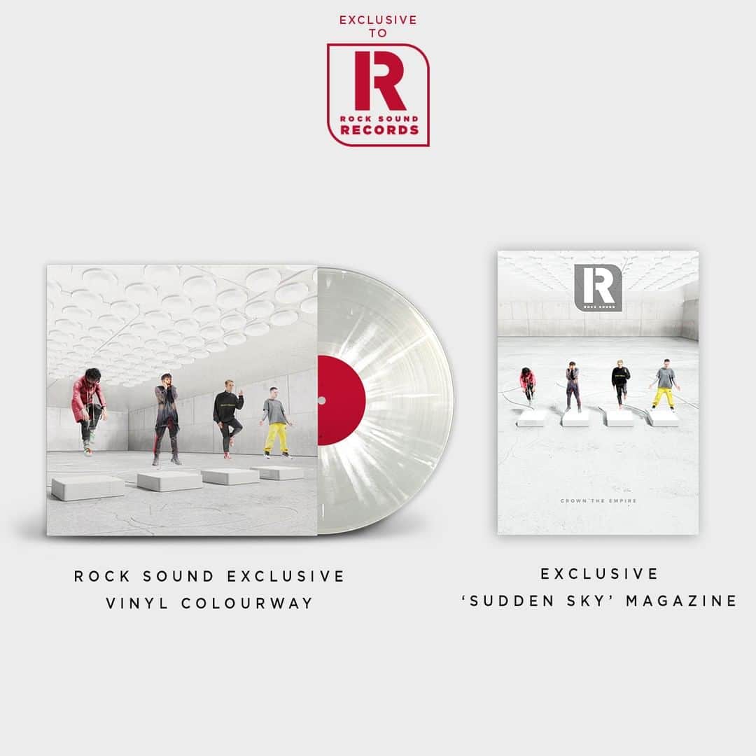 Rock Soundさんのインスタグラム写真 - (Rock SoundInstagram)「Rock Sound Records World Exclusive: Crown The Empire’s new album ‘Sudden Sky’ on exclusive clear / white splatter vinyl colour way!⠀ ⠀ PLUS  a special magazine crammed full of photos, as well as an in-depth interview on the making of 'Sudden Sky'. ⠀ ⠀ http://RECORDS.ROCKSOUND.TV」6月25日 1時07分 - rocksound