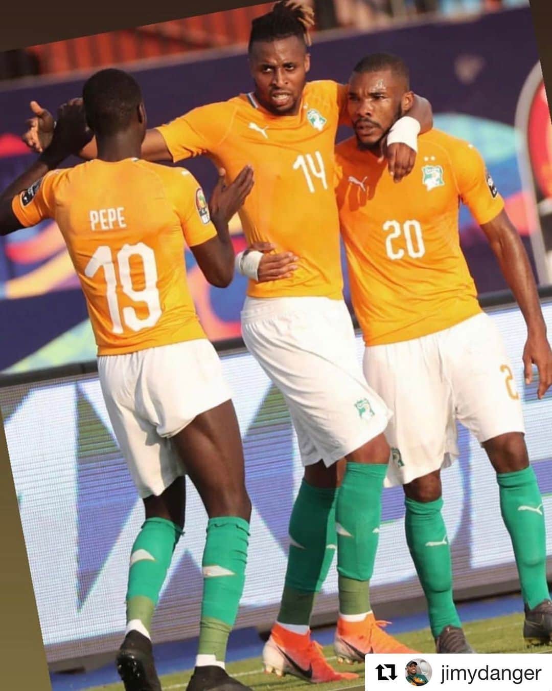 アストン・ヴィラFCさんのインスタグラム写真 - (アストン・ヴィラFCInstagram)「@JimyDanger scored the Ivory Coast’s only goal as they defeated South Africa 1-0 at the #AFCON. 🤙 . #AVFC」6月25日 3時30分 - avfcofficial