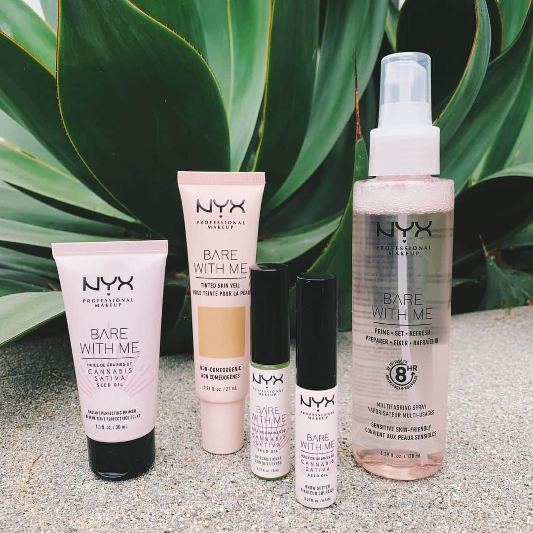 NYX Cosmeticsさんのインスタグラム写真 - (NYX CosmeticsInstagram)「The crew's all here ✌️🌿 The fam just got bigger with the addition of our NEW Bare With Me Cannabis Sativa Seed Oil Collection! 💚 Which product are YOU the most excited to try? 🤔 The Radiant Perfecting Primer ✨ Lip Conditioner 💋💦 or Brow Setter 👀 ?! Available exclusively at @ultabeauty and #NYXProfessionalMakeup 💕 || #nyxcosmetics #nyxprofessionalmakeup #crueltyfreebeauty #ultabeauty」6月25日 3時44分 - nyxcosmetics