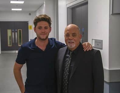 ナイル・ホーランのインスタグラム：「honour to meet one of my favourites  @billyjoel before his show at Wembley the other night. Amazing guy with some of the greatest songs of all time.」
