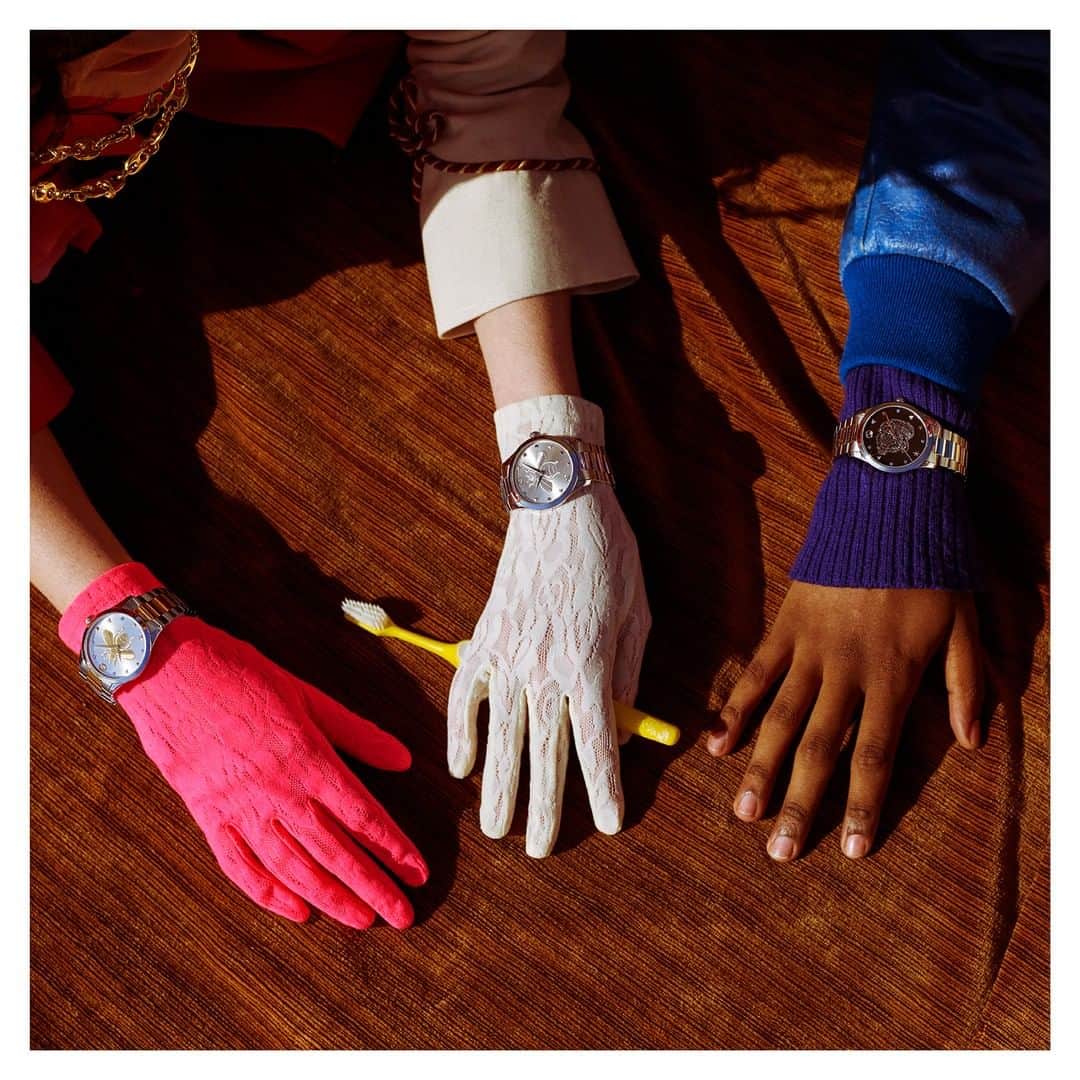 グッチさんのインスタグラム写真 - (グッチInstagram)「Surrounded by House codes displayed as the watch's indexes, the roaring tiger and the bee define new G-Timeless watches from #GucciPreFall19 by @alessandro_michele. Discover more through link in bio. #GucciTimepieces #AlessandroMichele」6月25日 4時00分 - gucci