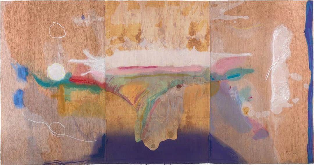 のインスタグラム：「On the occasion of the opening of "Helen Frankenthaler Prints: Seven Types of Ambiguity" at the Princeton University Art Museum, Carol Armstrong, professor of the history of art at Yale University, will explore Frankenthaler’s accomplishments in prints with a lecture titled “Painting Printing Frankenthaler: The Process of Abstraction.” - The event will take place on Saturday, June 29, at 5pm, and is free and open to the public. __________ #HelenFrankenthaler #PrincetonArtMuseum #Gagosian @helenfrankenthalerfoundation @princetonu_artmuseum Helen Frankenthaler, "Madame Butterfly," 2000 © 2019 Helen Frankenthaler Foundation, Inc./Artists Rights Society (ARS), New York/Tyler Graphics, Ltd., Mount Kisco, New York」