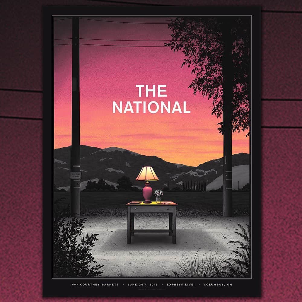 コートニー・バーネットのインスタグラム：「Columbus, Ohio tonight! Doors 6:30. Cb 7:45. @thenational 9pm. Poster by @nicholasmoegly 💕💕💕」