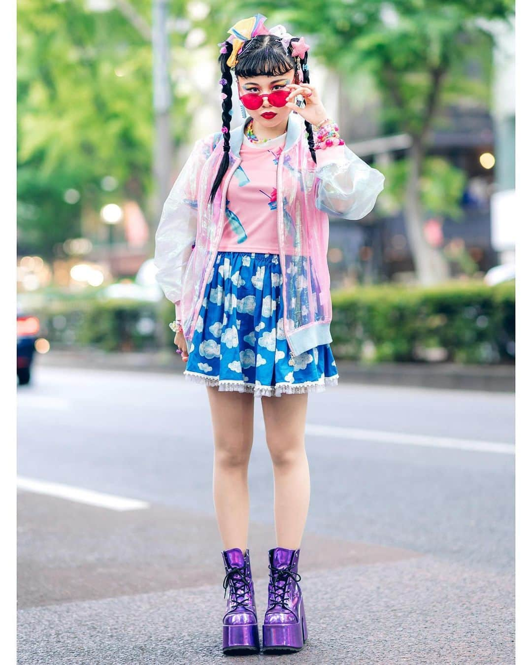 Harajuku Japanさんのインスタグラム写真 - (Harajuku JapanInstagram)「Purinchan (@Purin_Hayasaka) and Chami (@Chami8725) on the street in Harajuku wearing fun kawaii Japanese styles with items by 6%DOKIDOKI, ACDC Rag, Demonia, YRU, Yoshida Beads, LEGO, Claire’s, and Thank You Mart.」6月25日 4時49分 - tokyofashion