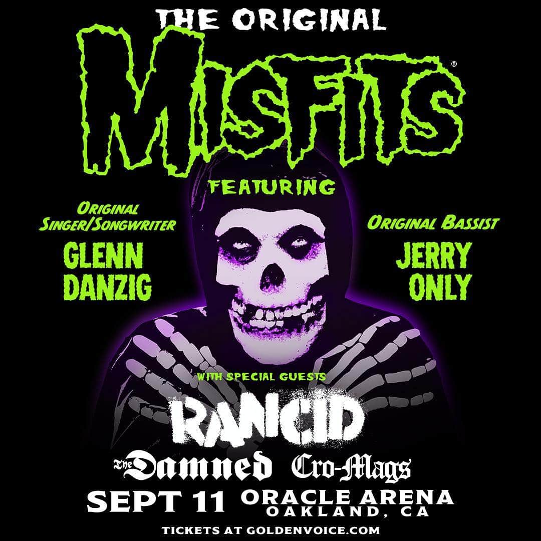 Rancidさんのインスタグラム写真 - (RancidInstagram)「Oakland and bay area!! Tickets for our show with @officialmisfits are available now!  See you in September  Link in bio」6月25日 5時33分 - rancid