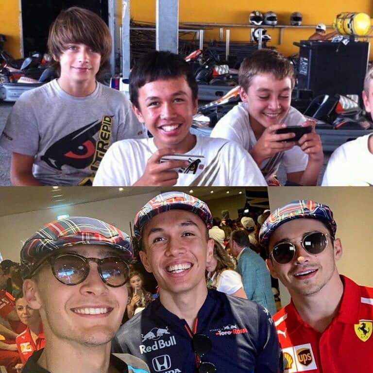 F1さんのインスタグラム写真 - (F1Instagram)「New hats. But not much else has changed 😉 @georgerussell63 @alex_albon @charles_leclerc . Shout out to u/mario_xxix on r/formula1 on Reddit for the spot 👍 Hat pic via @georgerussell63 . #F1 #Formula1 #GeorgeRussell #Albon #Leclerc #RoadToF1」6月25日 15時33分 - f1