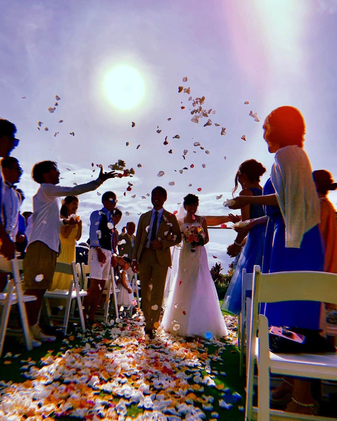 来夏さんのインスタグラム写真 - (来夏Instagram)「#🏝 とてもステキな  wedding party でした💒✨ マウイにこれて感謝です☺️ #maui #island #hawaii #weddingparty #palmtrees」6月25日 7時40分 - rairairaika