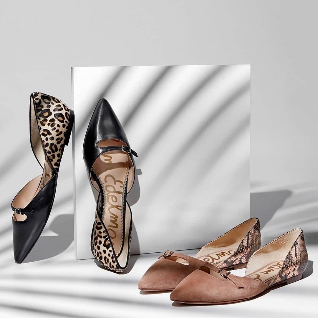 サムエデルマンのインスタグラム：「To the point - our new Rina Pointed Toe Flat」