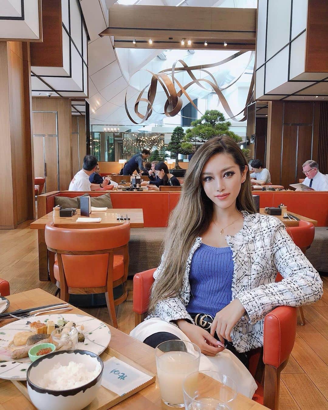 のインスタグラム：「#andaztokyo#hotel#breakfast#hotelbreakfast#andaz#morning#feelgood#yammy#delicious#longhair#blogger#bloggerstyle#bloggerlife#アンダーズ東京#朝食ビュッフェ#美味#ホテル朝食#オトナ女子」