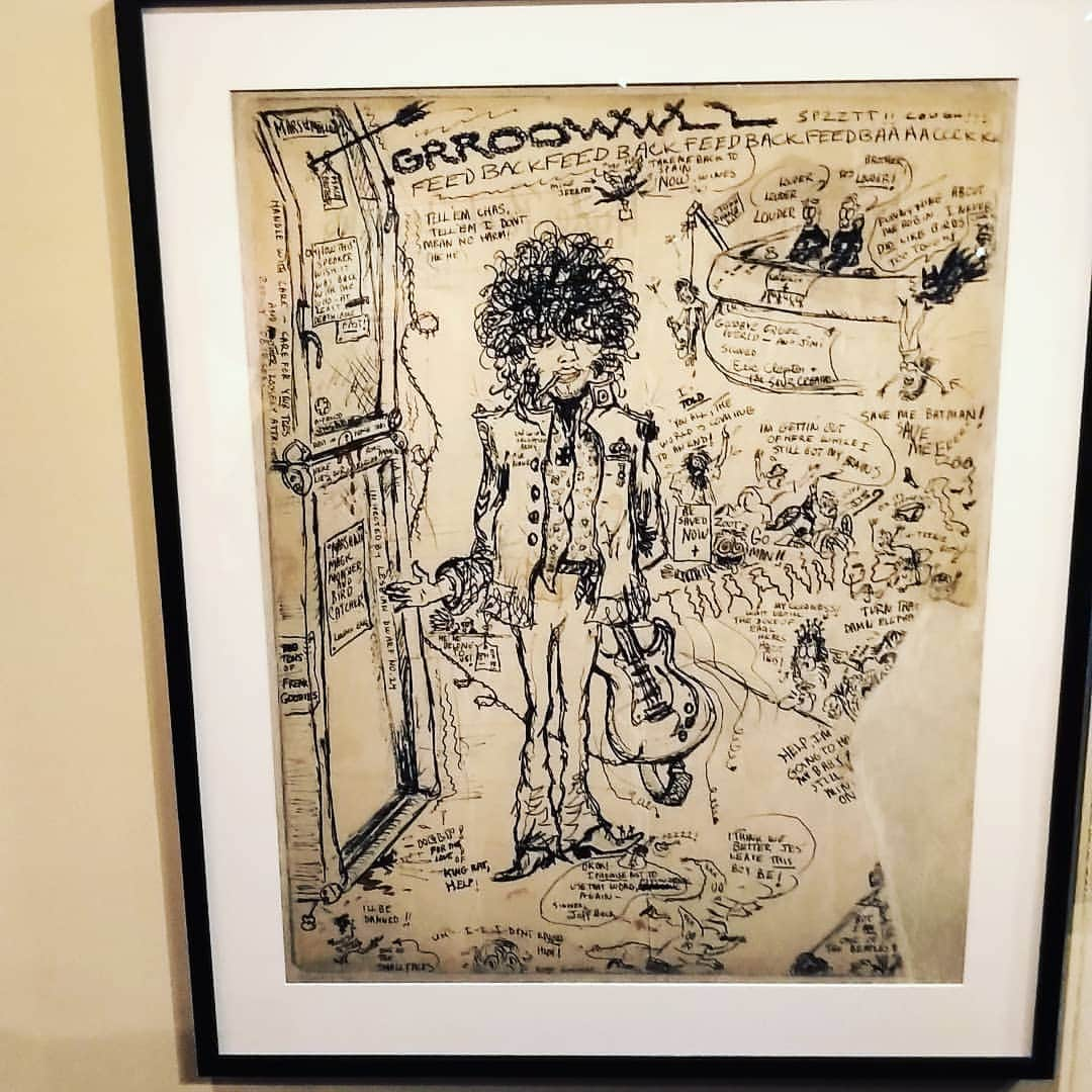 ダフ・マッケイガンさんのインスタグラム写真 - (ダフ・マッケイガンInstagram)「Art BY Jimi Hendrix @mopopseattle !」6月25日 10時36分 - duffmckagan