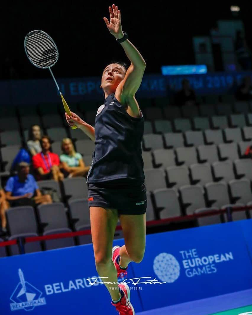 セレーナ・ピークさんのインスタグラム写真 - (セレーナ・ピークInstagram)「Day 2 at the European Games. Let’s go @robintabeling & @c.seinen95 🏸🏸🏸#europeangames #teamnl」6月25日 12時44分 - selenapiek