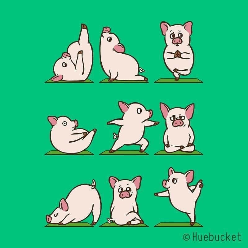 9GAGさんのインスタグラム写真 - (9GAGInstagram)「Your daily yoga motivation🧘‍♀️🧘‍♂️ By @huebucket  @doodles #yoga #illustration #9gag」6月25日 14時25分 - 9gag