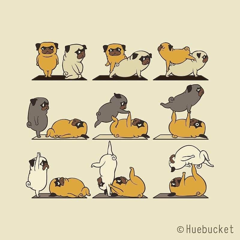 9GAGさんのインスタグラム写真 - (9GAGInstagram)「Your daily yoga motivation🧘‍♀️🧘‍♂️ By @huebucket  @doodles #yoga #illustration #9gag」6月25日 14時25分 - 9gag