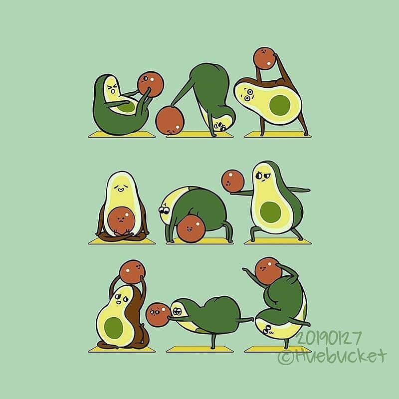 9GAGさんのインスタグラム写真 - (9GAGInstagram)「Your daily yoga motivation🧘‍♀️🧘‍♂️ By @huebucket  @doodles #yoga #illustration #9gag」6月25日 14時25分 - 9gag