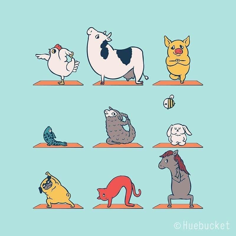 9GAGさんのインスタグラム写真 - (9GAGInstagram)「Your daily yoga motivation🧘‍♀️🧘‍♂️ By @huebucket  @doodles #yoga #illustration #9gag」6月25日 14時25分 - 9gag