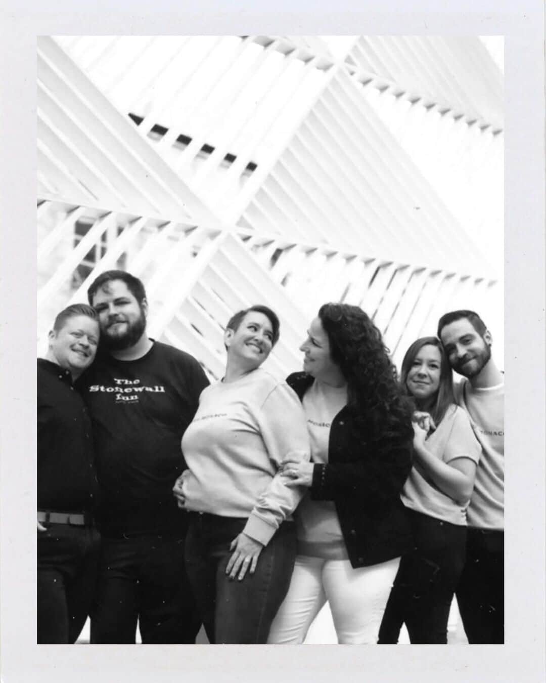 Club Monacoのインスタグラム：「“Pride is an open slate: being who you are and true to yourself with nothing holding you back.” Michael—Club Monaco 5th Avenue, with girlfriend Megan, mother Karen, stepmother Linda, brother TJ, and his partner, Chris ⠀⠀⠀⠀⠀⠀⠀⠀⠀ Club Monaco is proud to donate 50% of all Pride sweatshirts to Stonewall Community Foundation, supporting LGBTQIA+ organizations worldwide, 365 days a year. www.stonewallfoundation.org .  Share your story @clubmonaco #CMPride #Pride」
