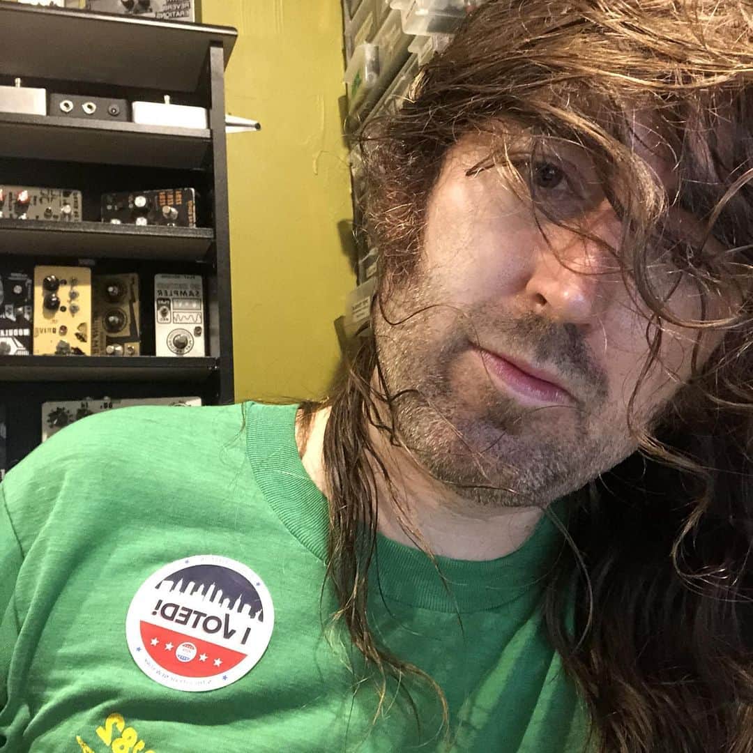 A Place to Bury Strangersのインスタグラム：「Get out and vote if you have an election in your area. They even let this guy vote!」