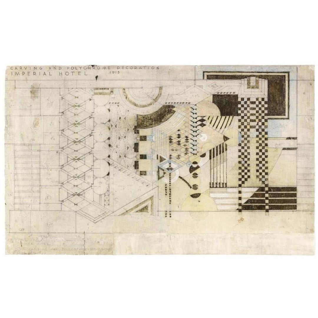 THE ROWさんのインスタグラム写真 - (THE ROWInstagram)「Frank Lloyd Wright; Carving and Polychrome Decoration for the Imperial Hotel, 1923」6月26日 1時13分 - therow