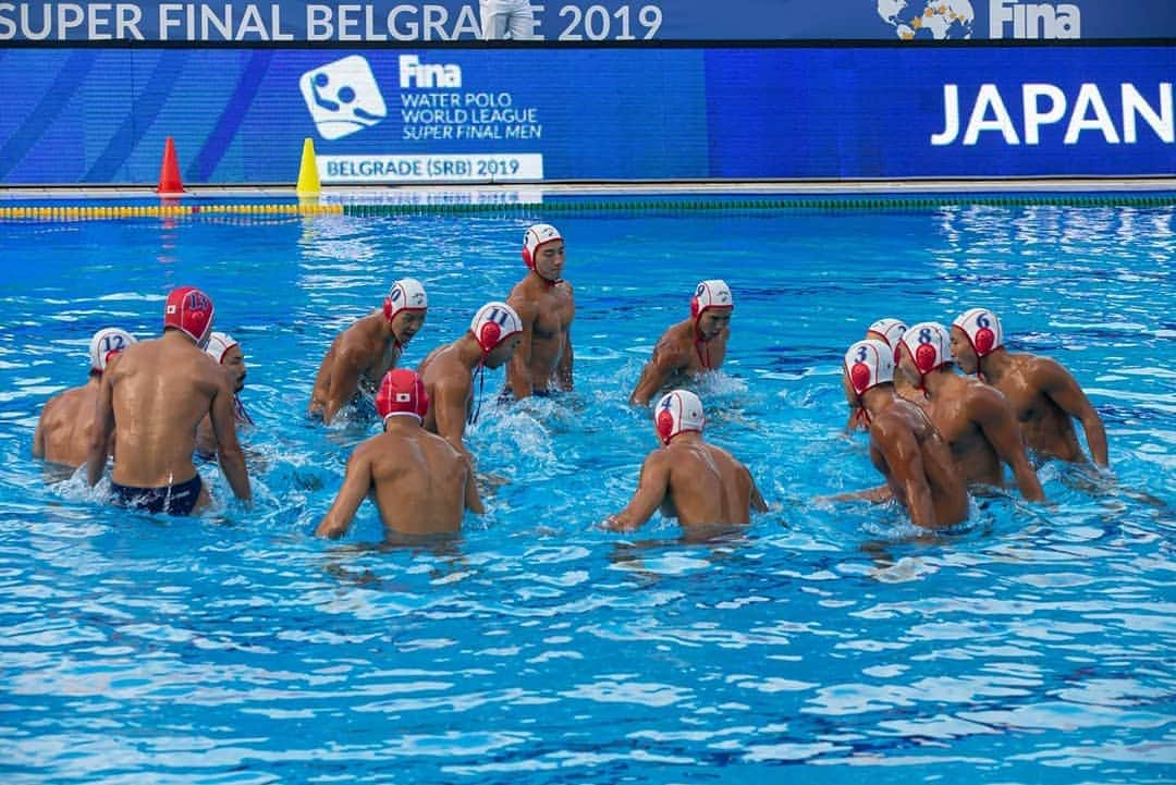 志賀光明のインスタグラム：「World League Super Final  Belgrade🇷🇸 6th place👏 . #waterpolo #japan #nationalteam #vaterpolo #serbia」