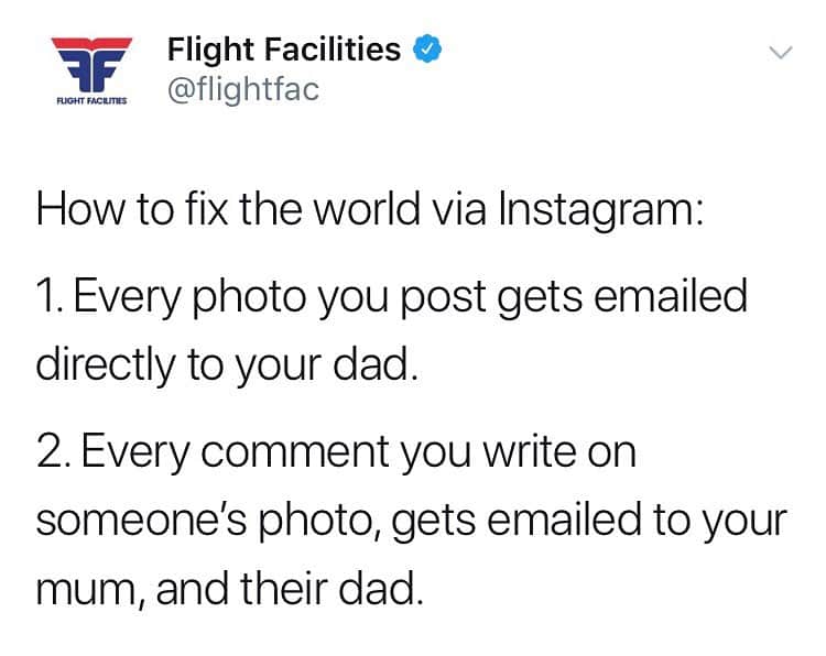 Flight Facilitiesのインスタグラム：「Keen to see how this would pan out for a week...」