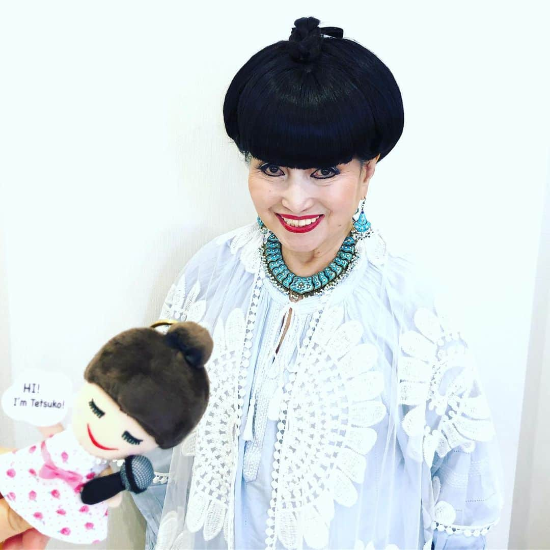 黒柳徹子さんのインスタグラム写真 - (黒柳徹子Instagram)「今日は、「徹子の部屋」本番4本。 去年、買ったH&Mのお洋服です💕」6月25日 18時14分 - tetsukokuroyanagi