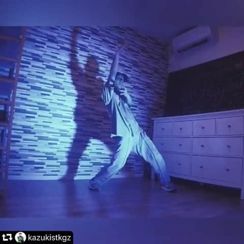 のインスタグラム：「🕺#stkgz #kazuki #dance  #repost @kazukistkgz ・・・ #myhomepractice」