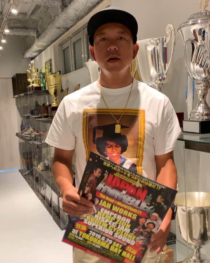 MIGHTY CROWNのインスタグラム：「English/ Japanese versions 😂 Even Michelle a endorse it lol  #japanrumble #bayhall  This weekend 6/29 Sat  さー 誰が 勝つ？  皆さんの予想は？ ＃ジャパンランブル  @irishandchin」
