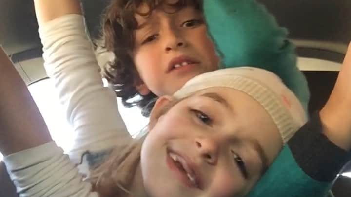 オーガスト・マトゥーロのインスタグラム：「Happy 13th Birthday to my BFFE!! Here’s a 1 min edit of a 22 min video I found of us doing a karaoke dance competition on my moms phone when we were little & it describes our friendship perfectly 😂 No one else I’d rather be silly crazy & dramaticusness with 😂😭💀 I LOVE YOU @mckennagraceful See you soon 🥰」