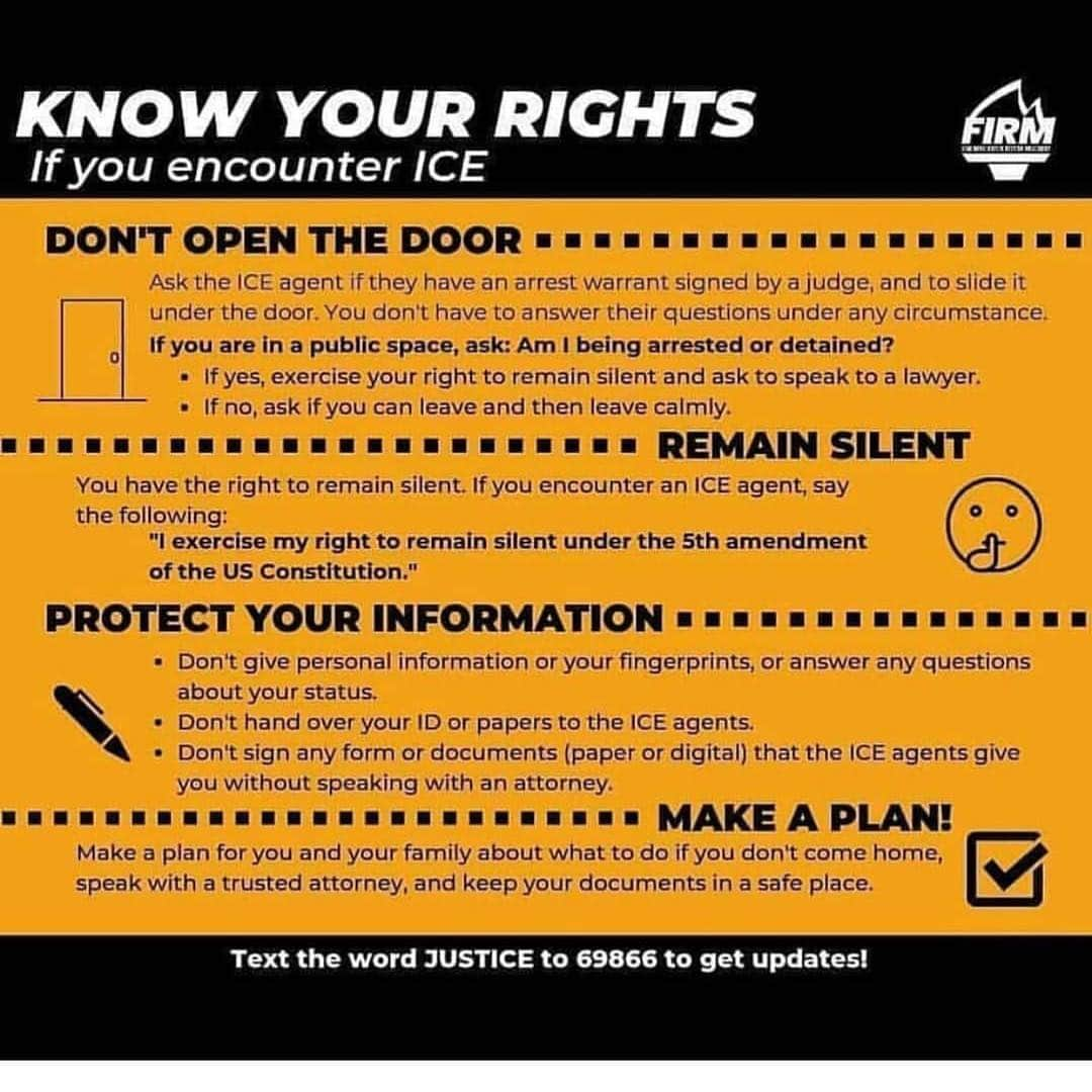 ジョン・レグイザモさんのインスタグラム写真 - (ジョン・レグイザモInstagram)「Know your rights! No human is illegal!  Immigrants make our American economy run because they do the jobs nobody wants! America is a country made by its immigrants because every single American comes from immigrants!」6月25日 21時05分 - johnleguizamo