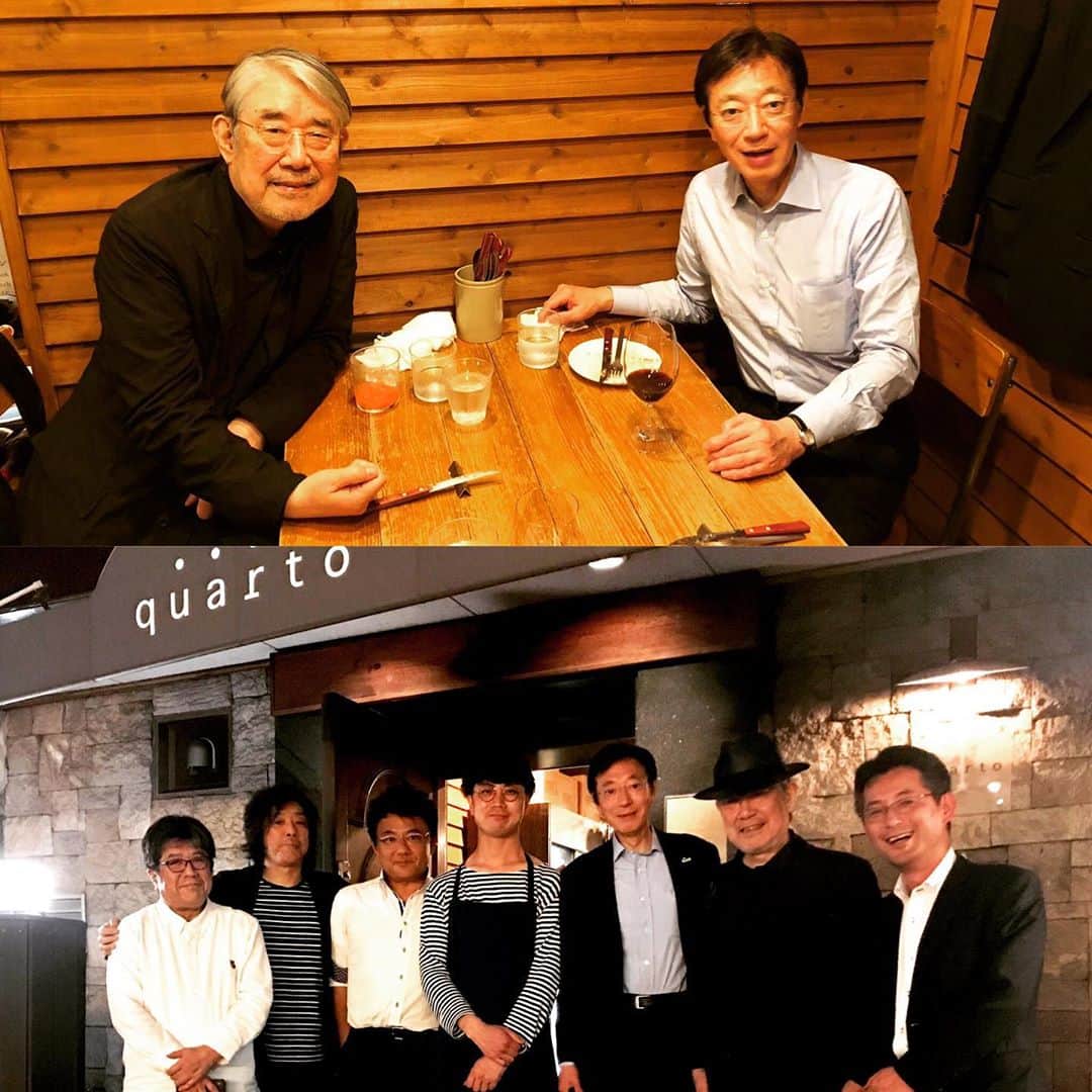 松本隆さんのインスタグラム写真 - (松本隆Instagram)「久元神戸市長と食事。爽やかな人だった。なんか一緒に出来ると面白いねと。 クワルトというイタリアンで。」6月25日 21時10分 - takashi_matsumoto_official