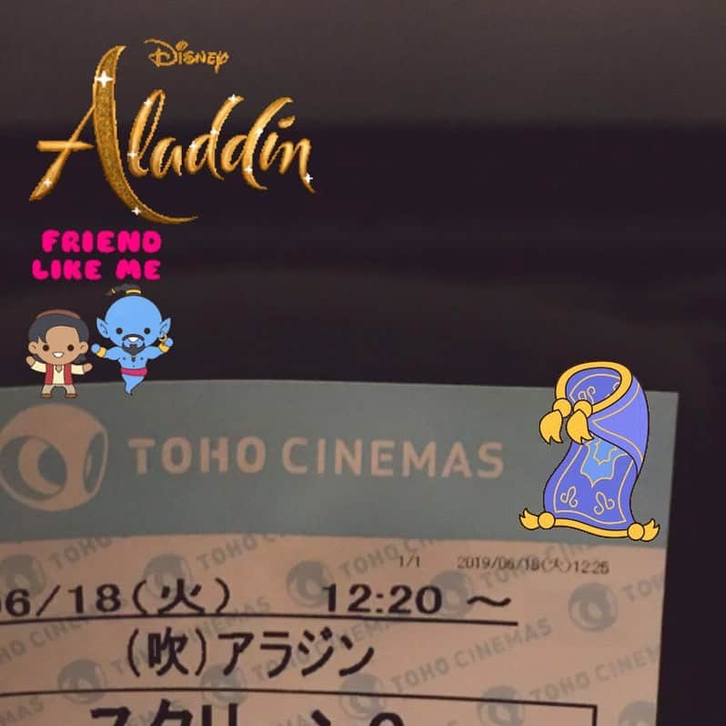 渡邉敬大のインスタグラム：「アラジン からの Aladdin . 吹替が楽しすぎて、 字幕版も観にいっちゃいました！ . 吹替と字幕では訳し方が異なり、 表現の違いが奥深かったです… . 山寺ジーニー🧞‍♂️ ウィルスミスジーニー🧞‍♂️ どちらも最高でした！ Never had a friend like 🧞‍♂️！ . #obs #大分放送 #アナウンサー  #渡邉敬大 #アラジン #aladdin  #ディズニー」