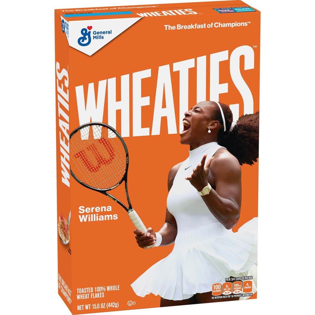 セリーナ・ウィリアムズさんのインスタグラム写真 - (セリーナ・ウィリアムズInstagram)「In 2001, Wheaties paid homage to a true champion and an icon by putting her on the cover of a Wheaties Box. Althea Gibson was the FIRST Black Woman tennis player to be on the box. Today, I am honored to be the second.」6月25日 22時00分 - serenawilliams