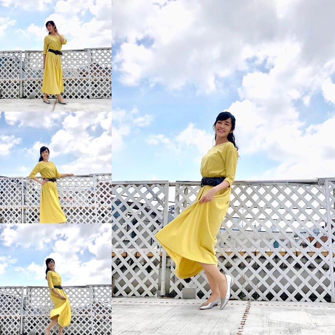 のインスタグラム：「Mustard colored dress for Autumn  からし色の秋らしいワンピース #nhkworld  #diningwiththechef #granyamaki  #グラン山貴」