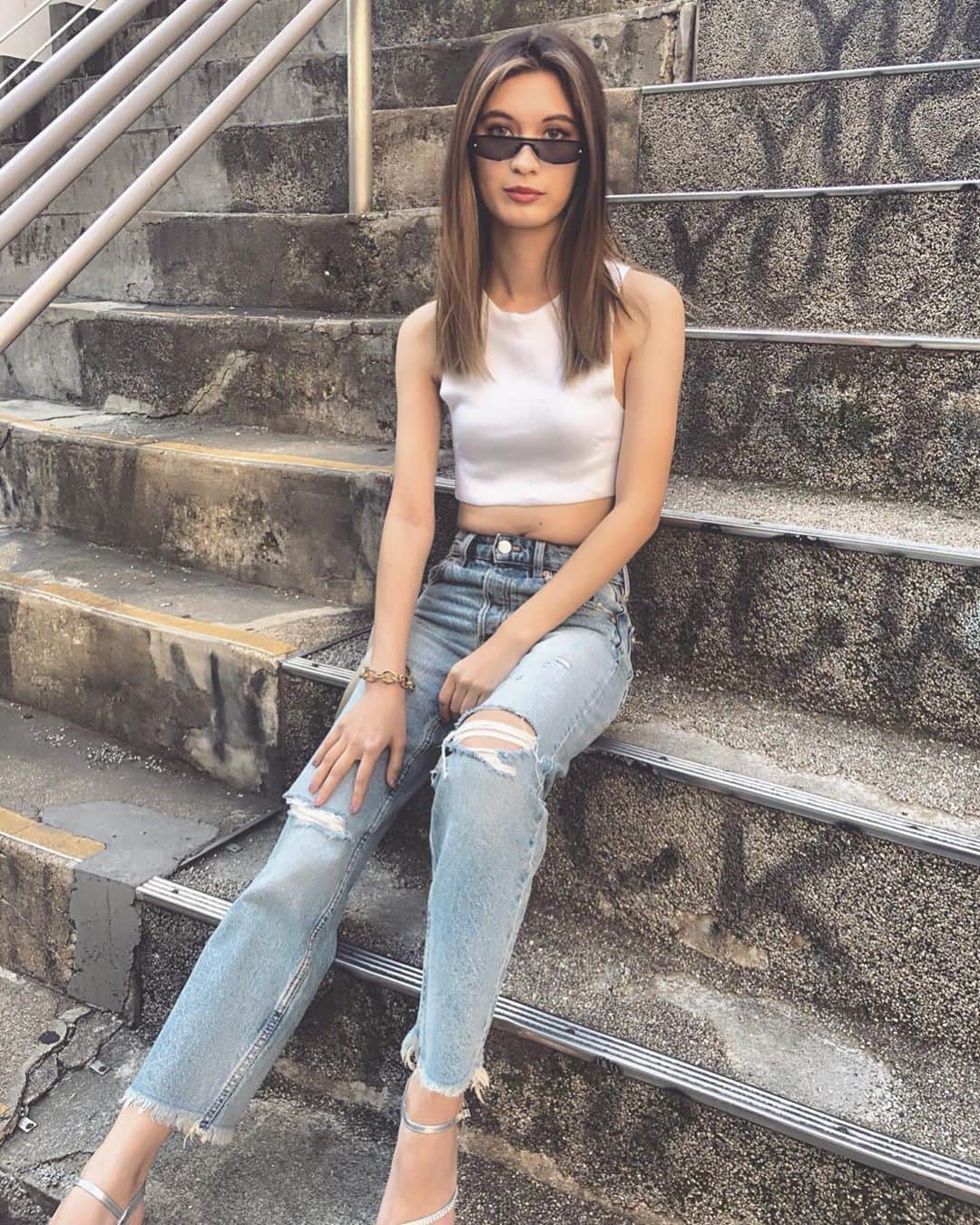 のインスタグラム：「Thank you Sophia💫 #SHIMA#Sophia#balayage#highlight #ombre」