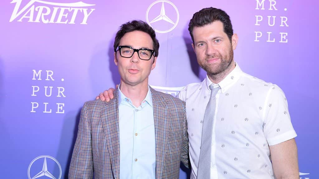 ビリー・エイチュナーさんのインスタグラム写真 - (ビリー・エイチュナーInstagram)「Here’s @therealjimparsons with that fake @billyeichner. Thanks again to @Variety for the honor and a great party! 🌈」6月26日 9時46分 - billyeichner