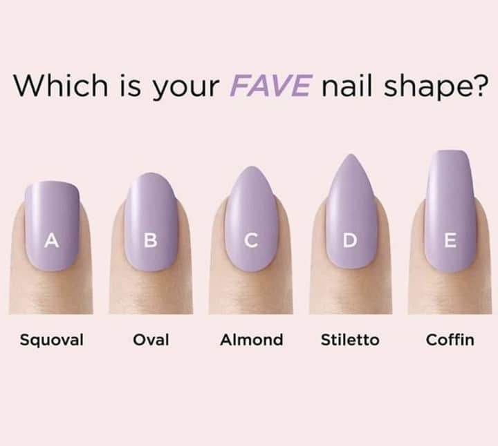 Jamberryのインスタグラム：「We talk A LOT about wraps and polish..... . . But what is your favorite nail shape? 💜 . . Leave yours in the comments! 👇🏼👇🏾 . . #jamberry #jamberry2019 #jamberryaddict #lovewhatido #perfection #allnatural #selfcare #sisterhood #happiness #prettythings #manicurelove #beneyou #nailart #nailfie #nailwraps」